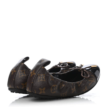 Louis Vuitton Monogram Flirty Ballerina Flats 34 Black 3 of 4