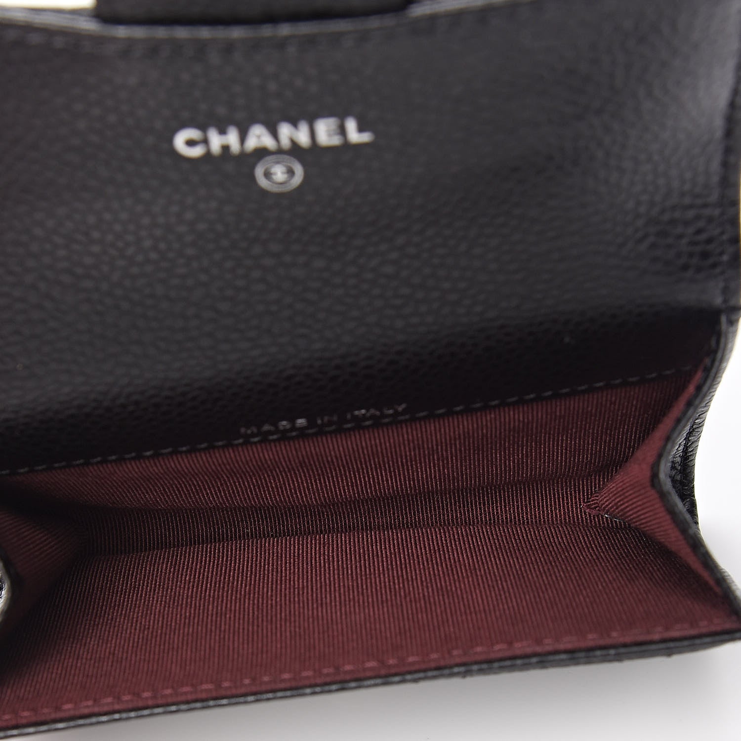 Chanel Caviar Quilted Flap Card Holder Black 5 of 9