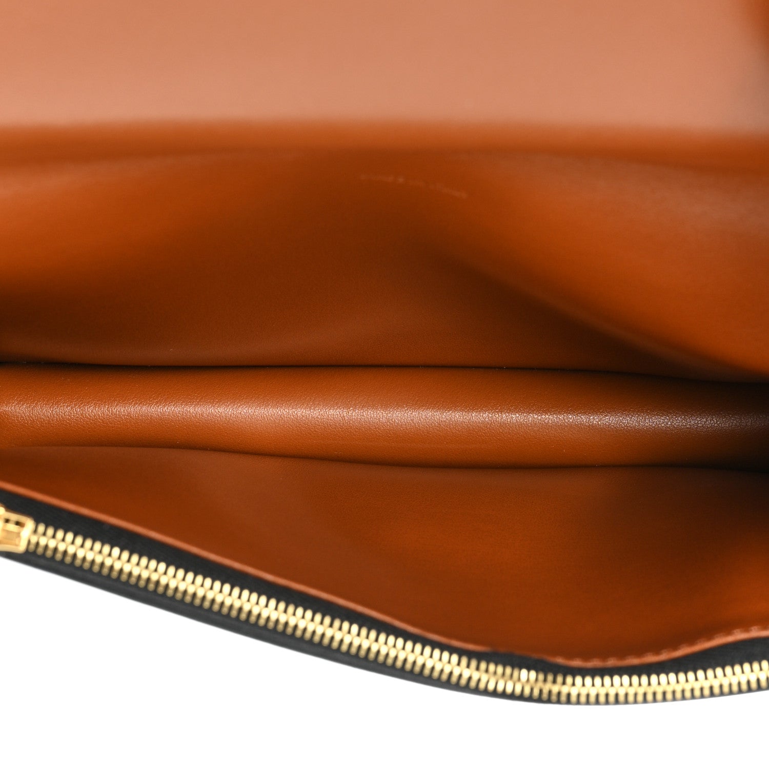 Celine Triomphe Canvas Lambskin Wallet On Strap Tan 6 of 14