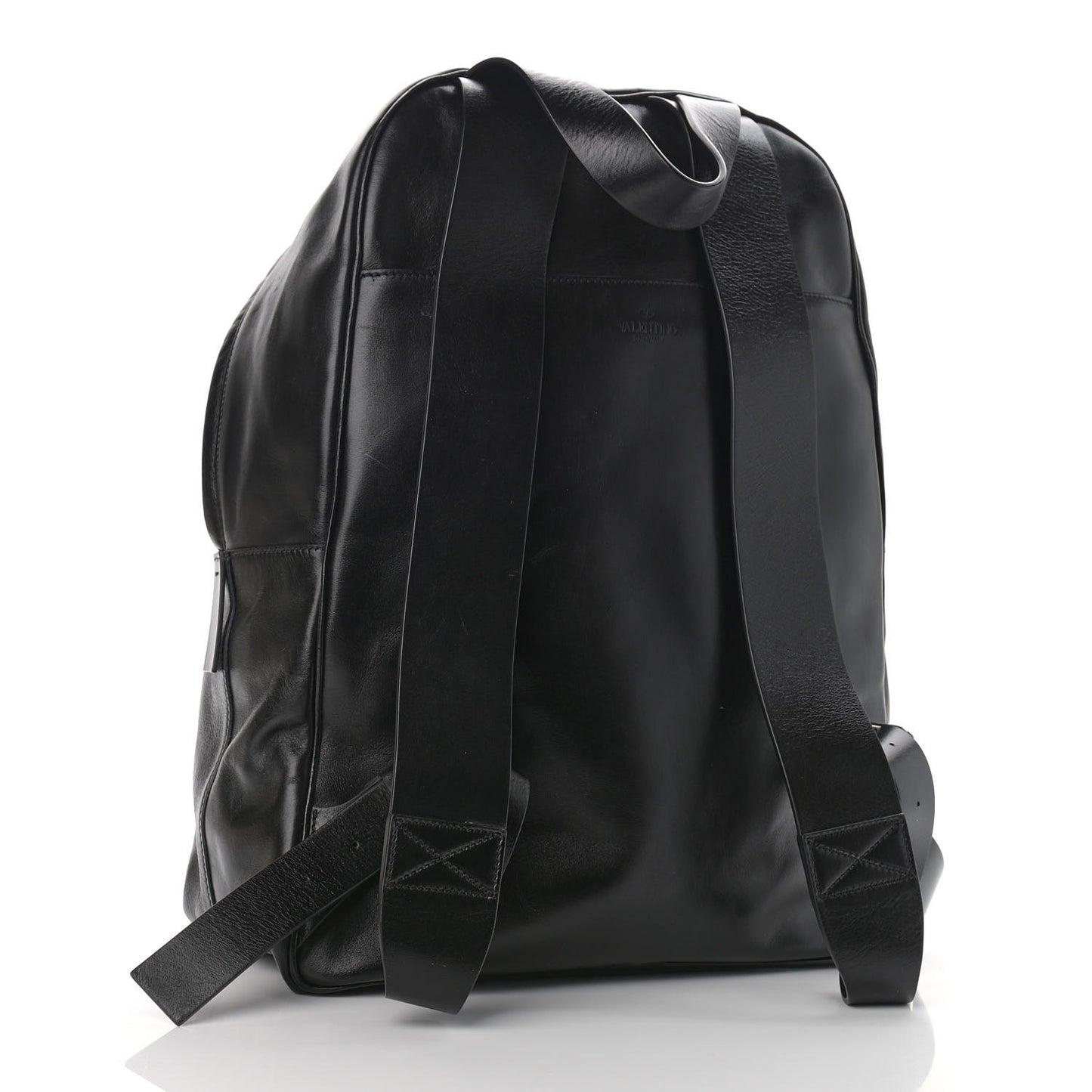 Smooth Calfskin VRing Backpack Black