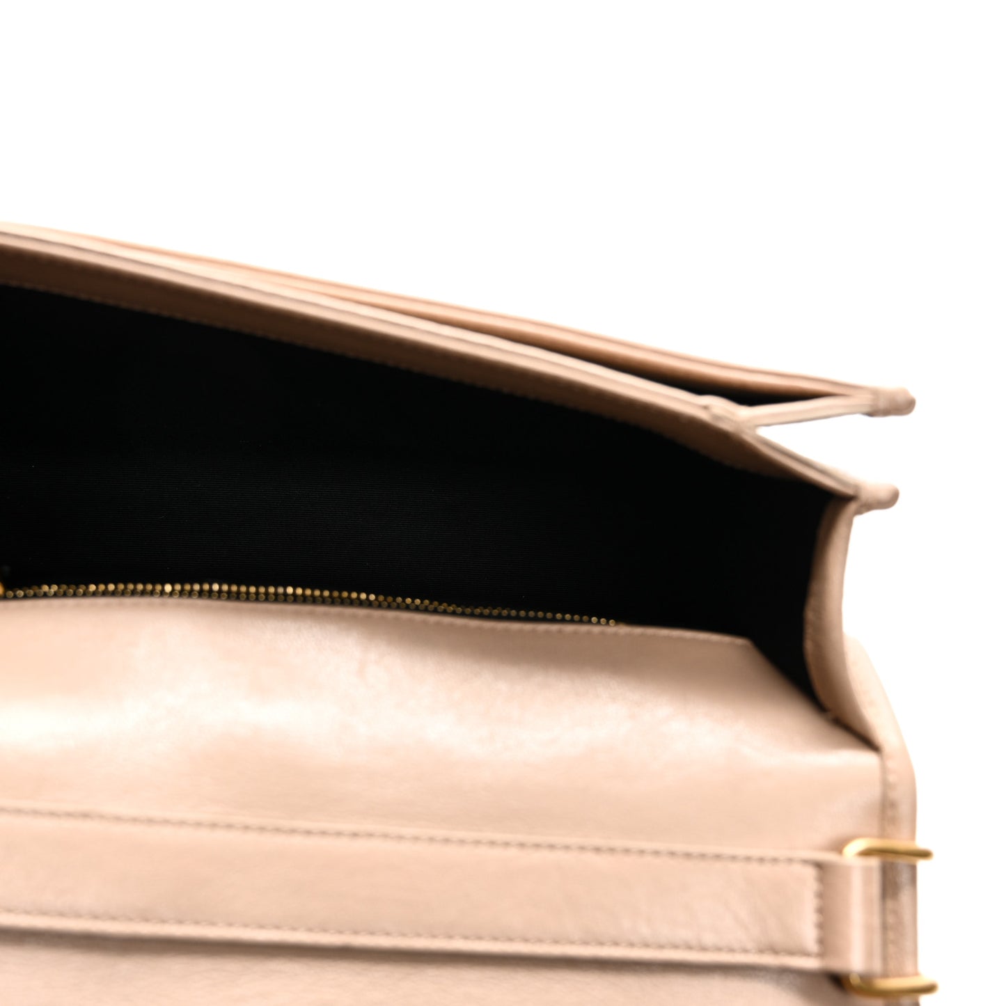 Lambskin Quilted Mini Becky Chain Bag Gold Sand