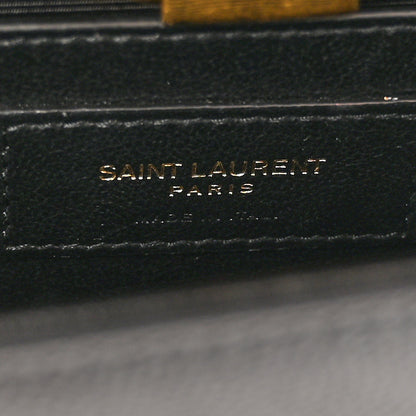 Saint Laurent Grain De Poudre Small Monogram Kate Satchel Black 6 of 15