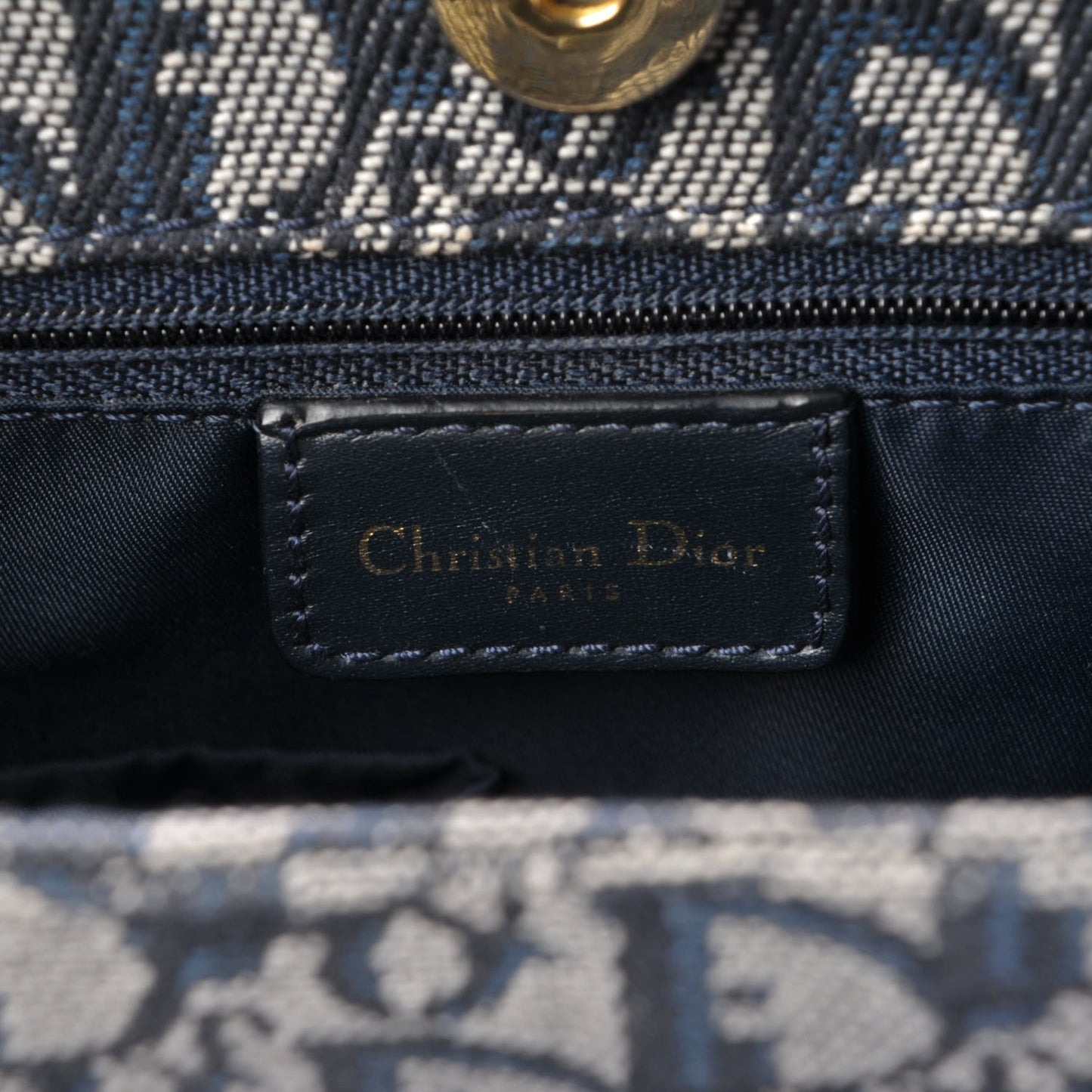 Monogram Tote Navy Blue