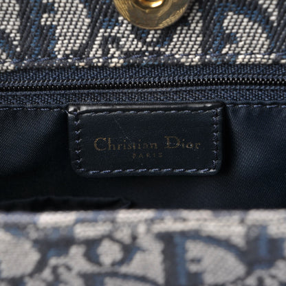 Christian Dior Monogram Tote Navy Blue 6 of 7