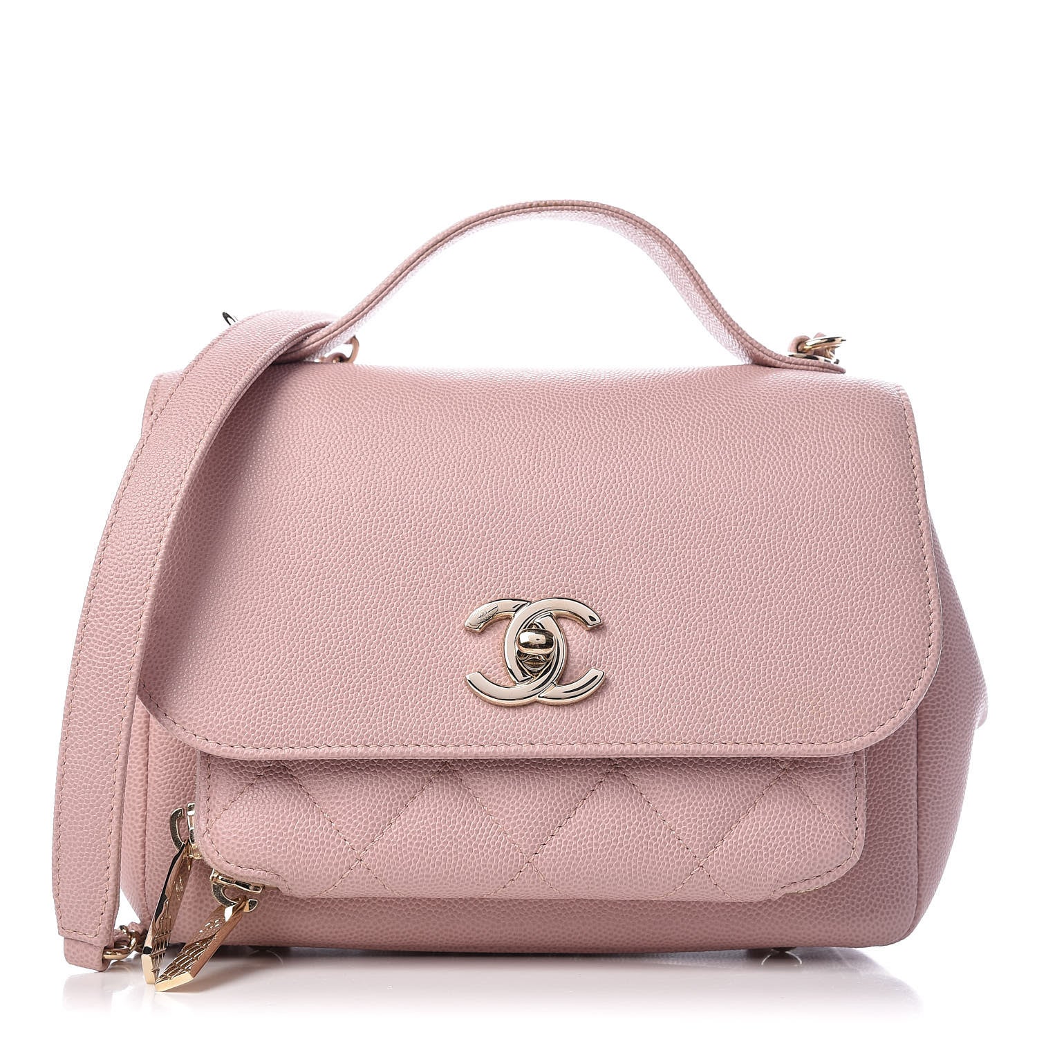 Chanel Caviar Quilted Small Business Affinity Flap Light Pink 1 of 10