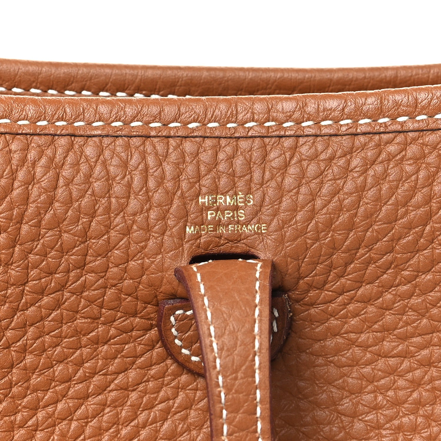 Hermes Taurillon Clemence Evelyne TPM Gold 6 of 10