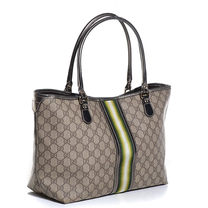Gucci GG Plus Web Medium Joy Tote Pewter 3 of 7