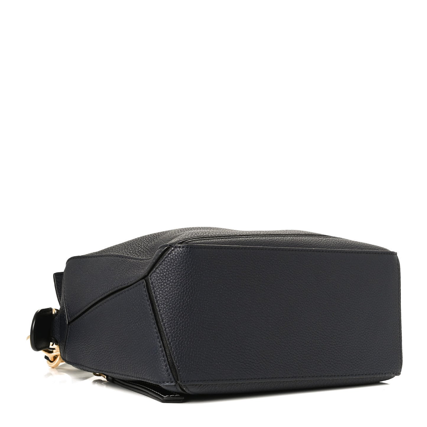 Calfskin Small Puzzle Bag Midnight Blue Black