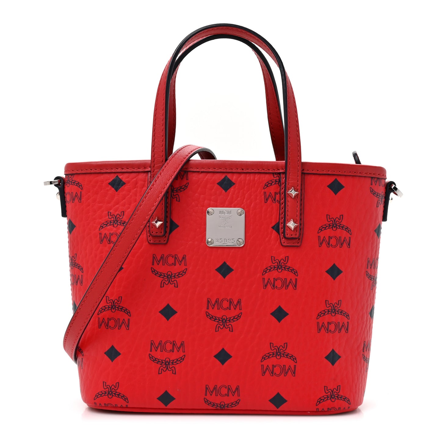 Visetos Mini Anya Top Zip Shopper Tote Ruby Red