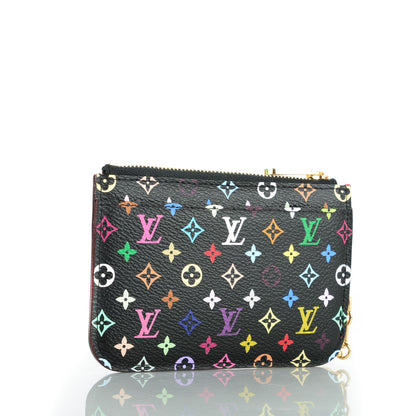 Louis Vuitton Monogram Multicolor Key Pouch Black Grenade 3 of 6