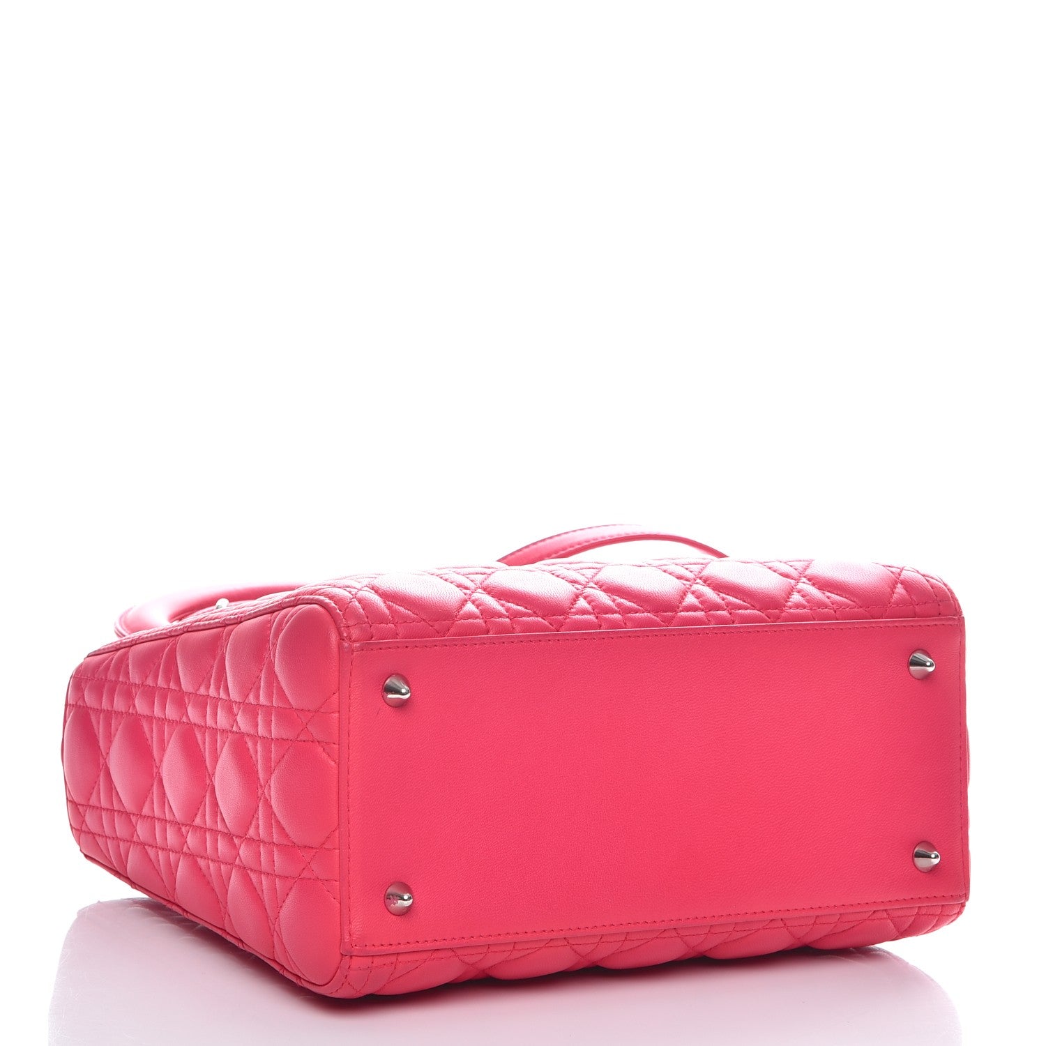 Christian Dior Lambskin Cannage Medium Lady Dior Pink 5 of 9