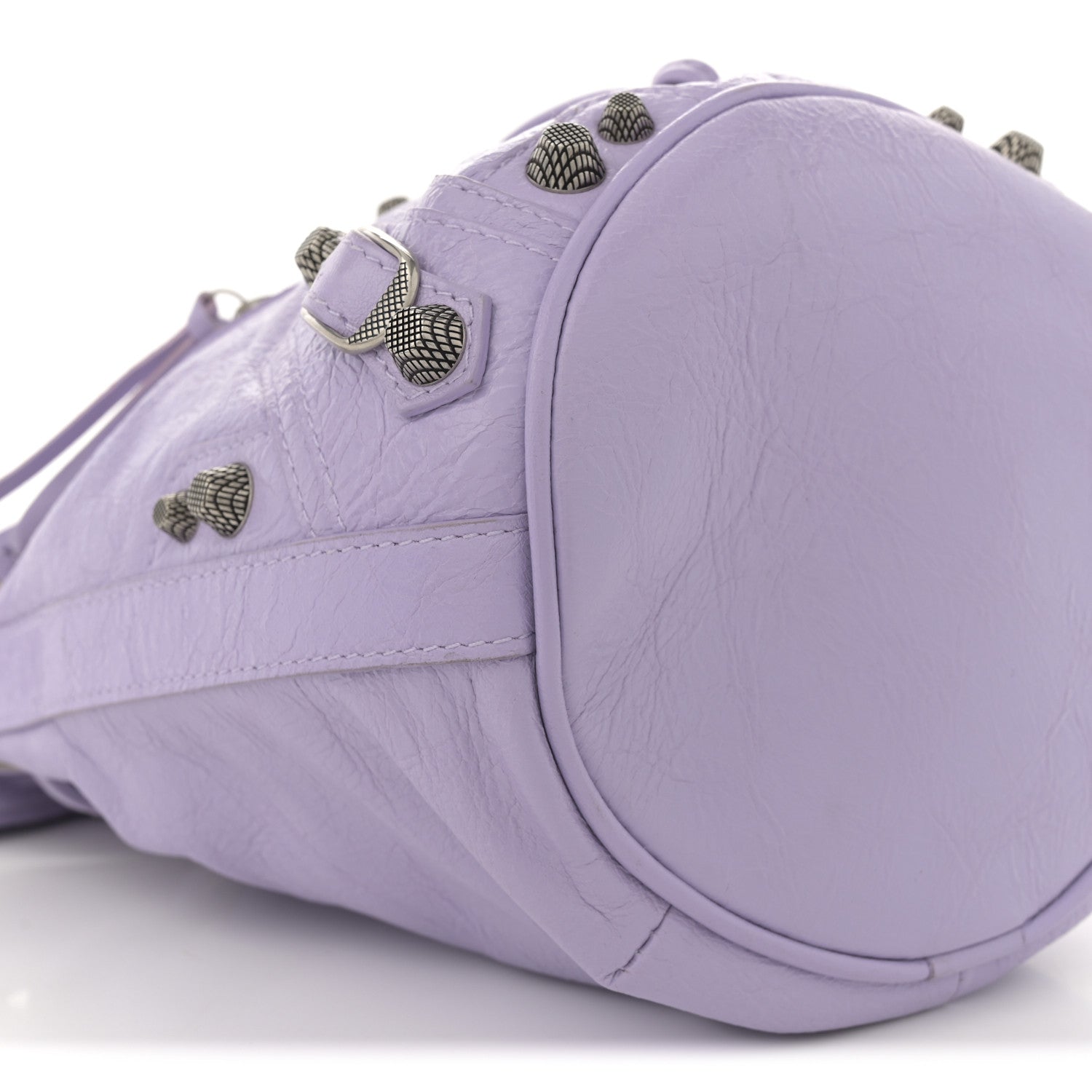 Balenciaga Agneau Arena Le Cagole Bucket Bag XS Lilac 10 of 11