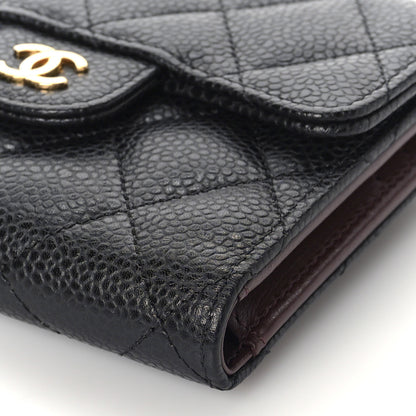 Chanel Caviar Quilted Compact Flap Wallet Black 10 of 11