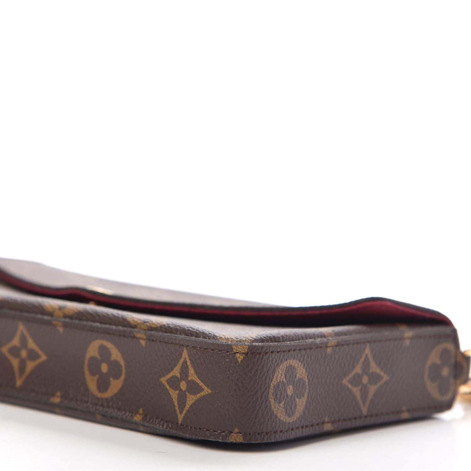 Louis Vuitton Monogram Pochette Felicie Chain Wallet Fuchsia 8 of 11