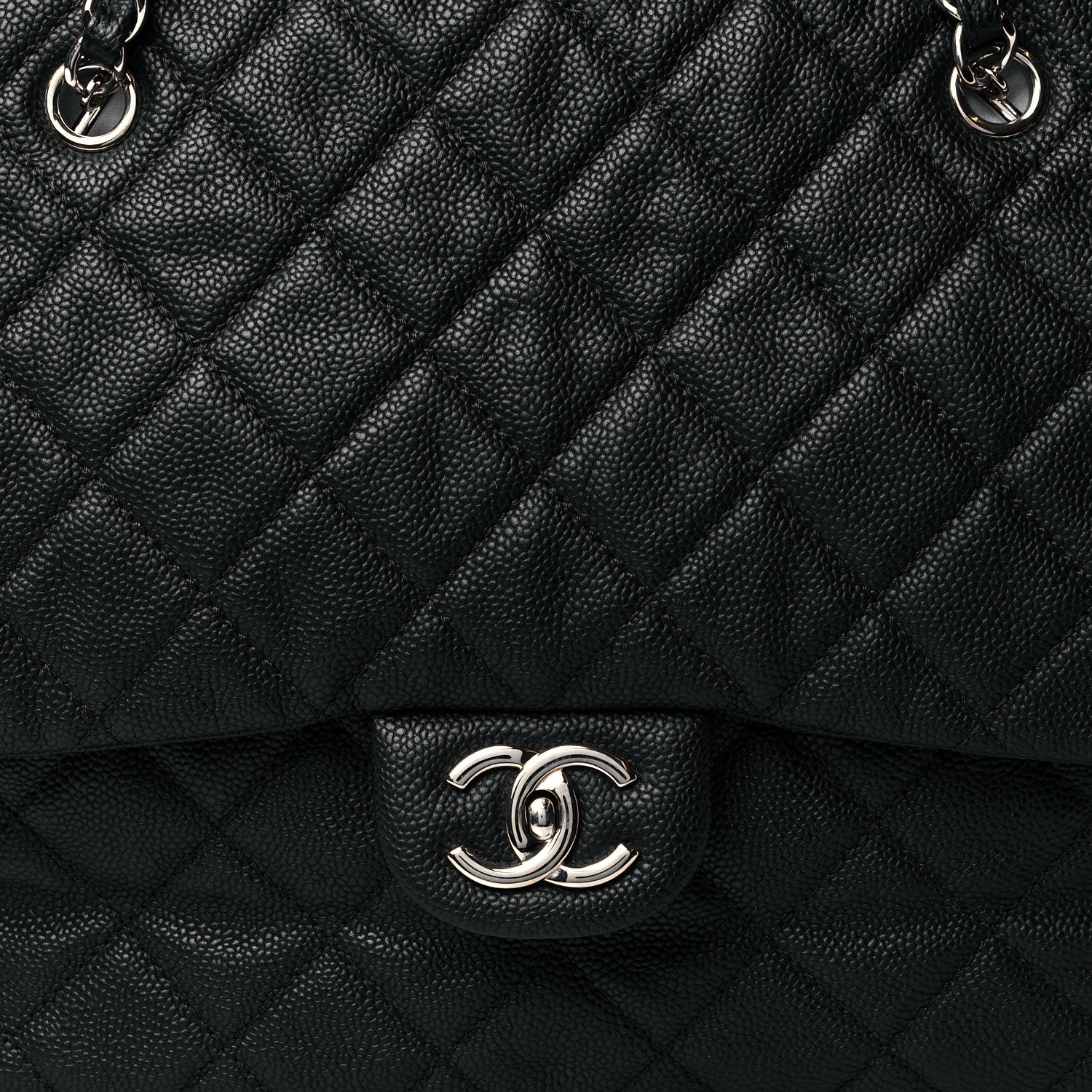 Chanel Caviar Quilted Travel Flap Tote Black 8 of 10