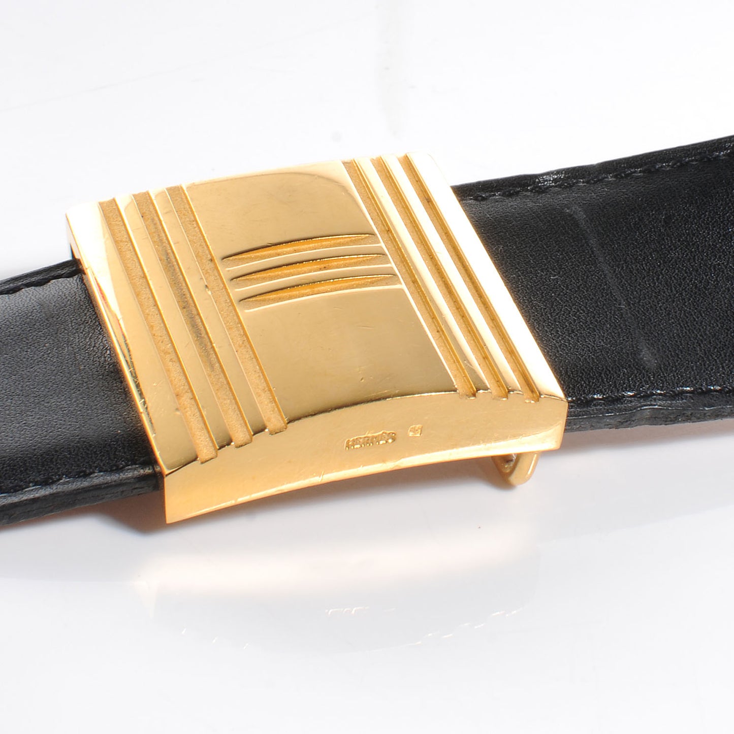 Togo Box Reversible Cadena 32mm H Belt Gold and Noir 75