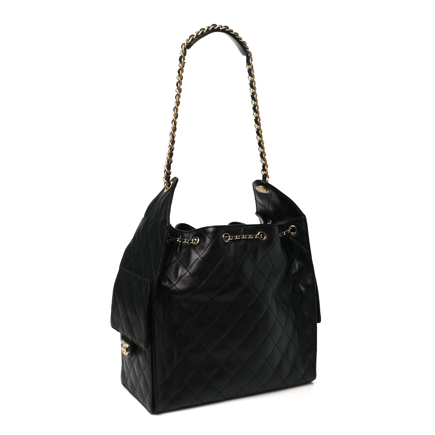 Chanel Caviar Quilted Medium Chanel 25 Handbag Black 4 of 11
