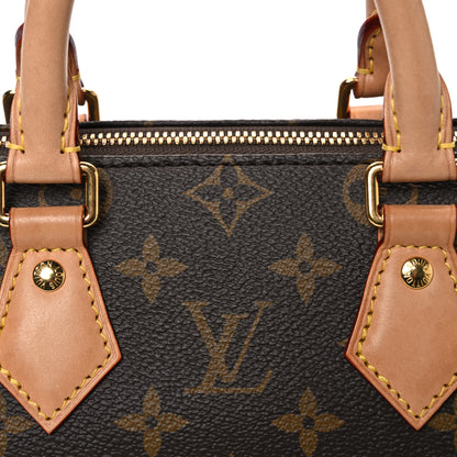 Louis Vuitton Monogram Speedy Bandouliere 20 Beige 7 of 9