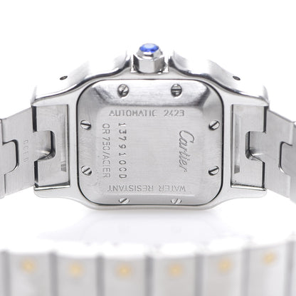 Cartier Stainless Steel 18K Yellow Gold 24mm Santos De Cartier Galbee Automatic Watch 4 of 6