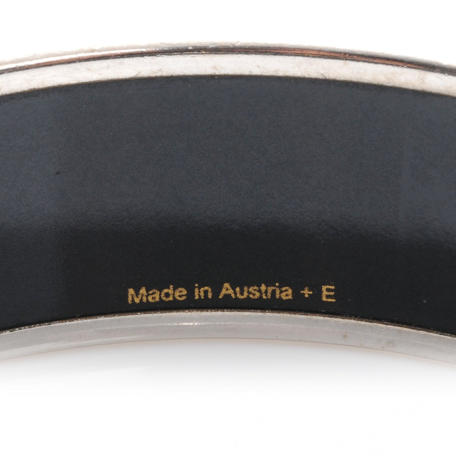 Hermes Enamel Printed Elephant Torana Wide Bracelet 65 5 of 5