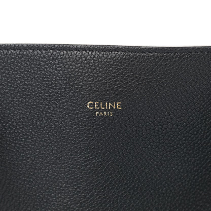 Celine Soft Grained Calfskin Medium Cabas Phantom Black 14 of 16