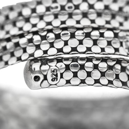 John Hardy Sterling Silver Dot Double Coil Bracelet 4 of 5