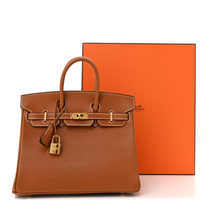 Hermes Natural Barenia Faubourg Birkin 25 Fauve 13 of 13
