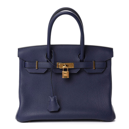Hermes Togo Birkin 30 Bleu Encre 1 of 11