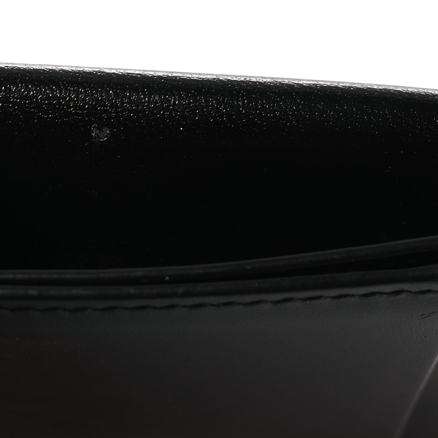 Calfskin Uptown Monogram Card Case Black Crema