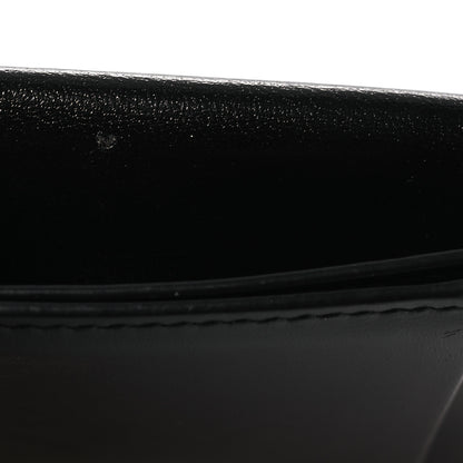Saint Laurent Calfskin Uptown Monogram Card Case Black Crema 7 of 7