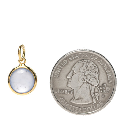 Tiffany 18K Yellow Gold Chalcedony Paloma Picasso Dot Charm 2 of 3