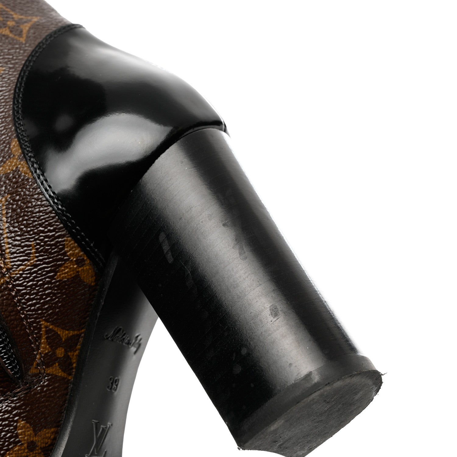 Louis Vuitton Patent Calfskin Monogram Star Trail Ankle Boots 39 Black 9 of 12