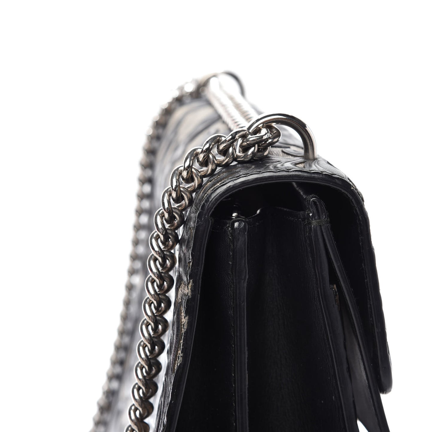 GG Supreme Monogram Arabesque Medium Dionysus Shoulder Bag Black