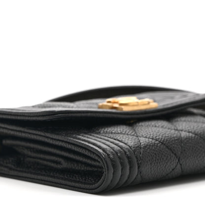 Chanel Caviar Quilted Boy Card Holder On Chain Black 10 of 11