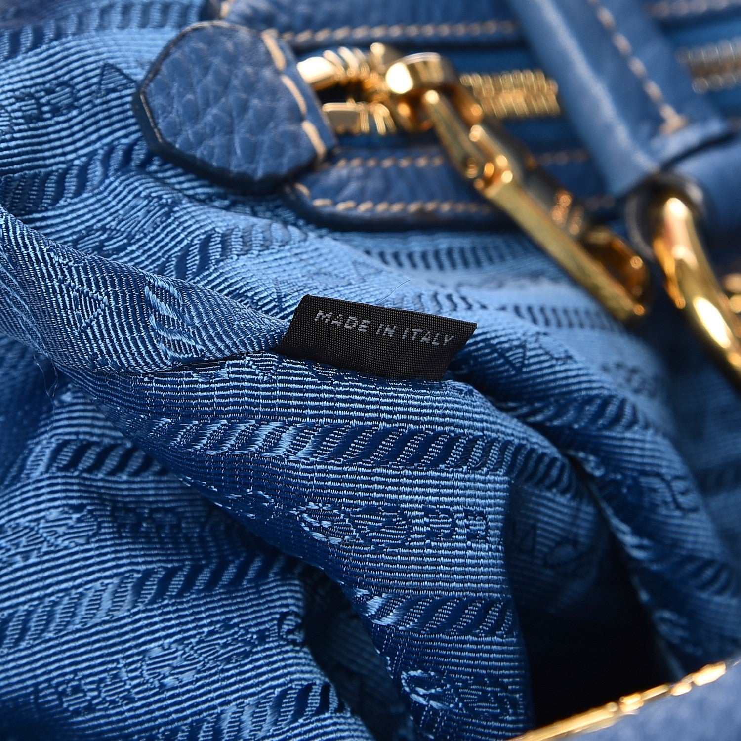 Prada Vitello Daino Hobo Cobalto 7 of 10