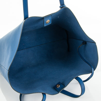 Saint Laurent Calfskin Large Shopping Tote Ultramarine 5 of 8