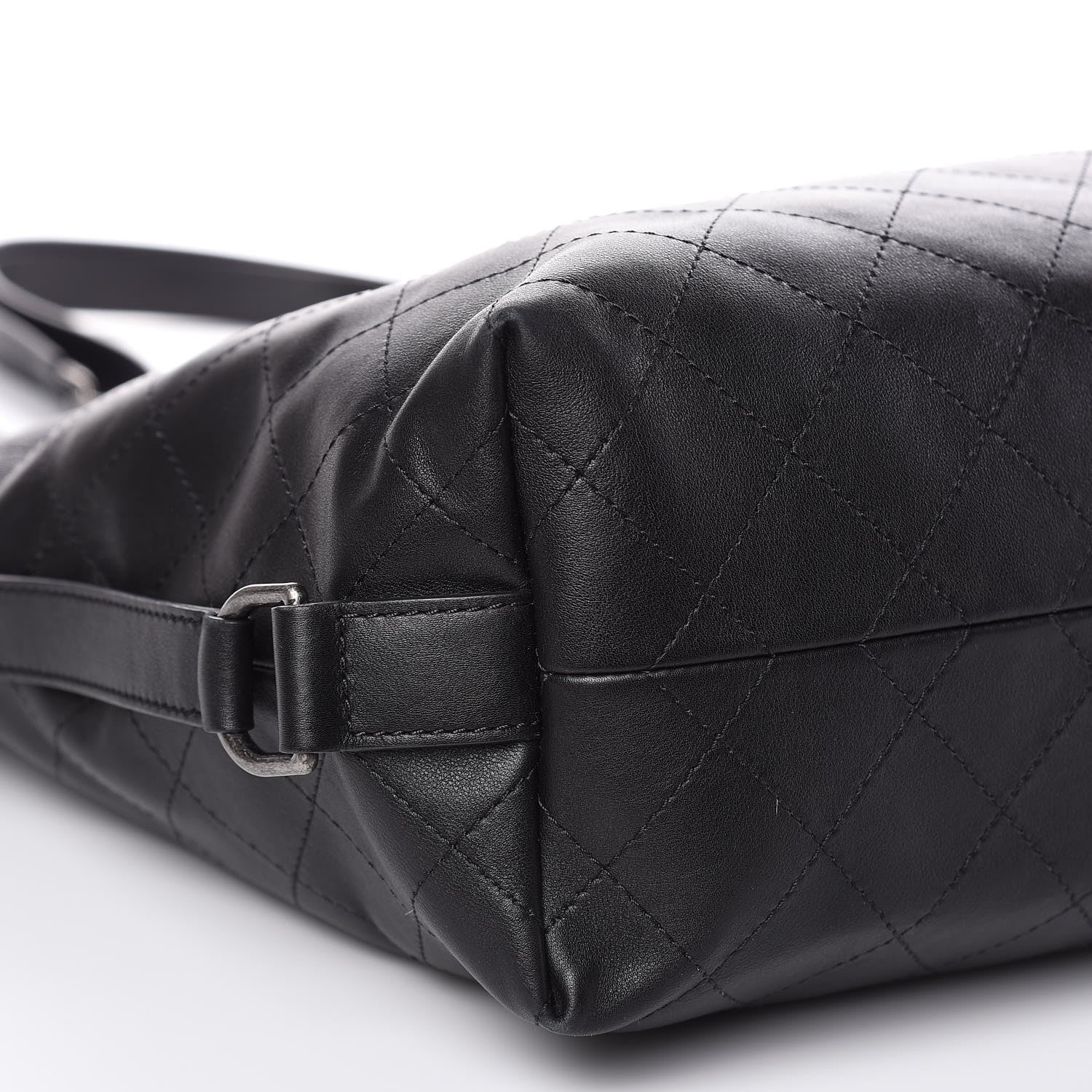 Chanel Calfskin Stitched Large Hobo Black 8 of 9