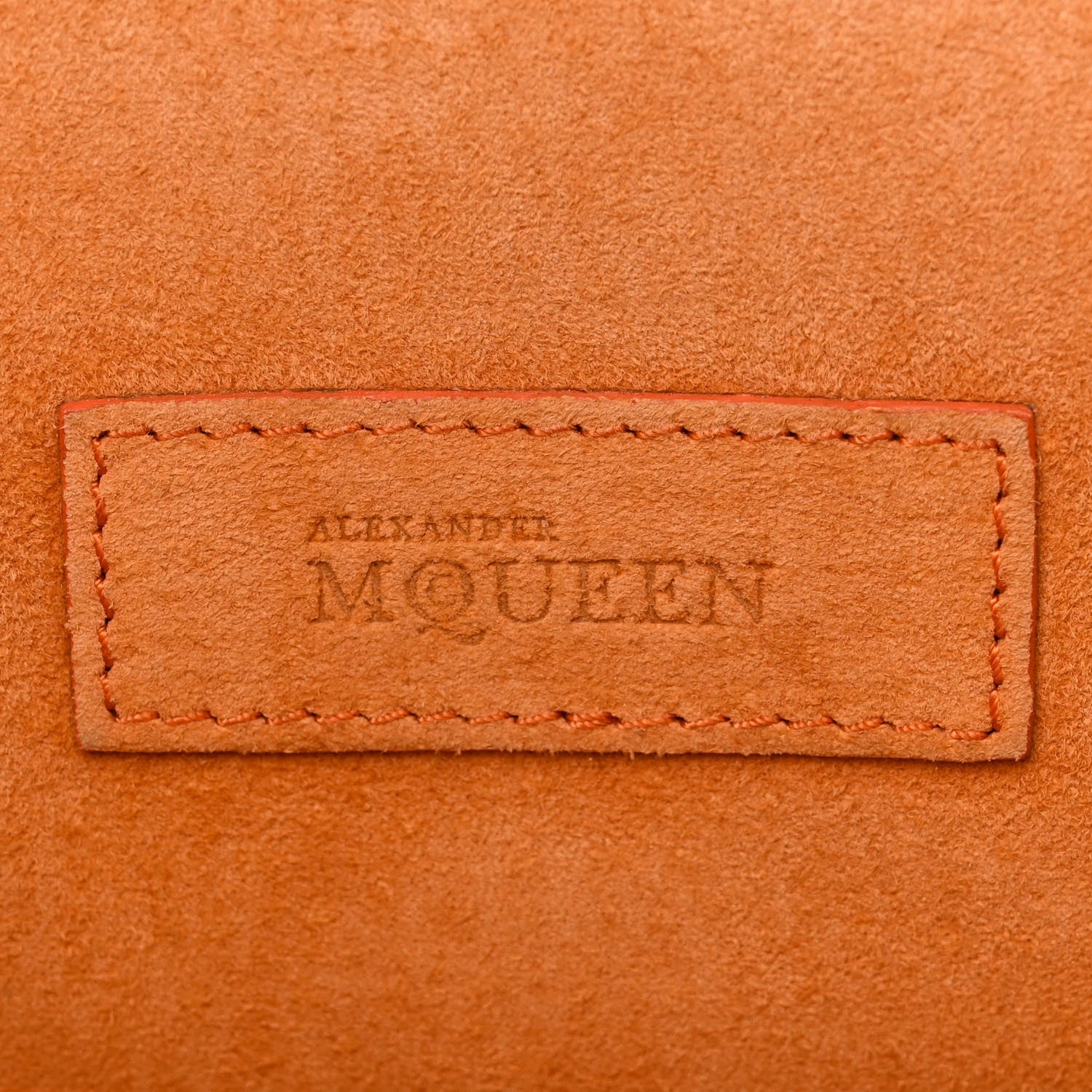 Alexander McQueen Calfskin Heroine Chain Satchel Orange 7 of 16