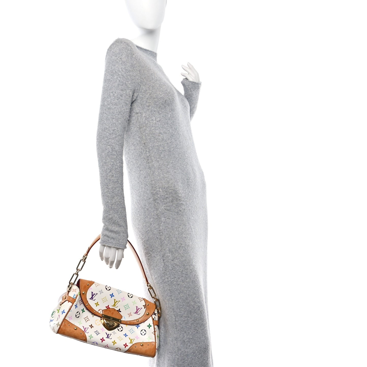 Monogram Multicolor Beverly MM White