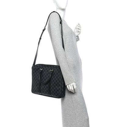 Louis Vuitton Damier Graphite Porte Documents Voyage PM 2 of 12