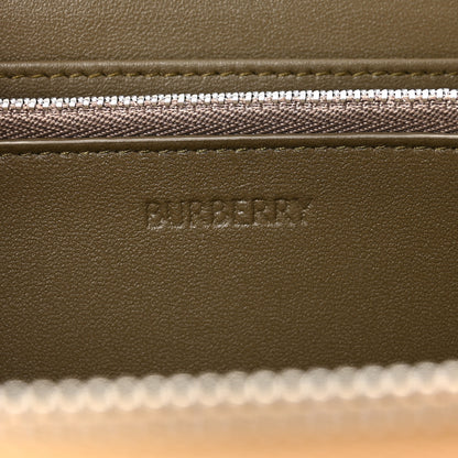 Burberry Supernova Check Zip Around Wallet Brown 6 of 10