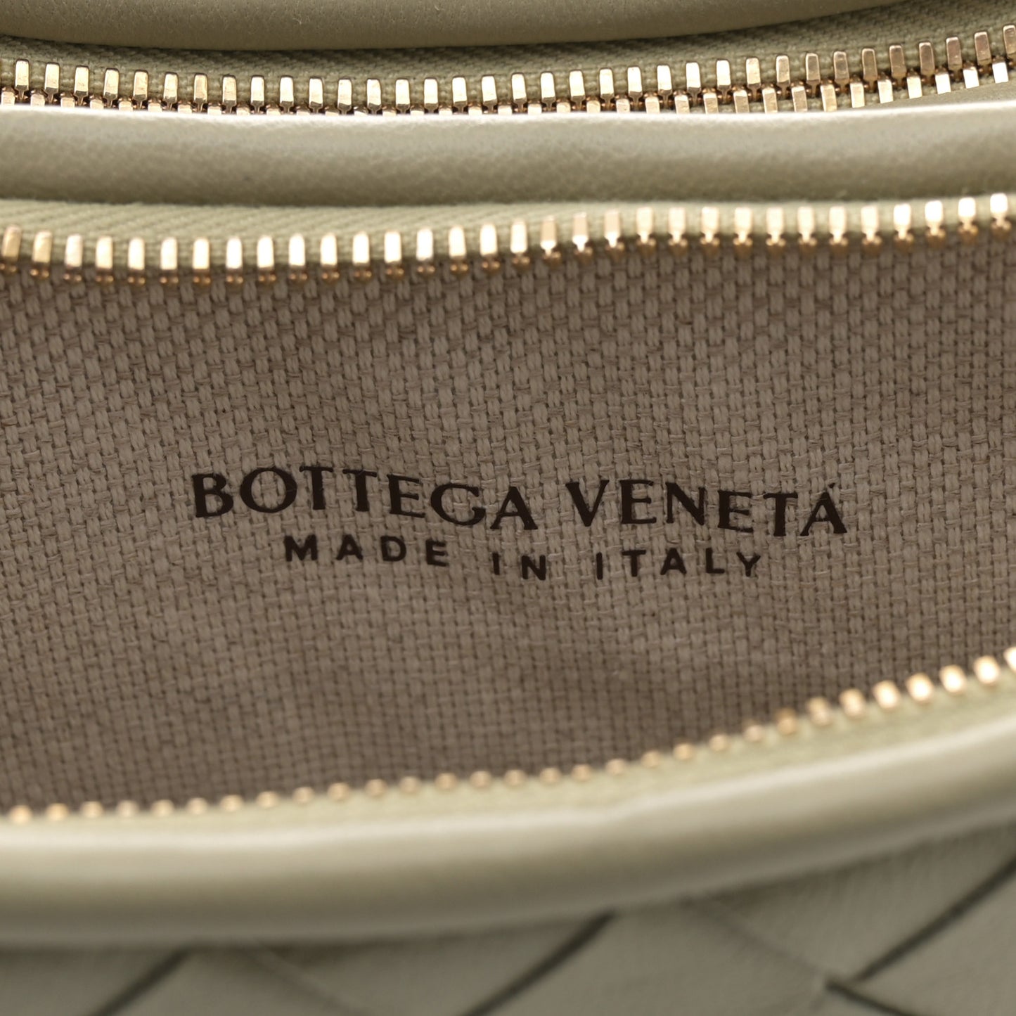 Nappa Intrecciato Small Gemelli Multipocket Bag Travertine Muse