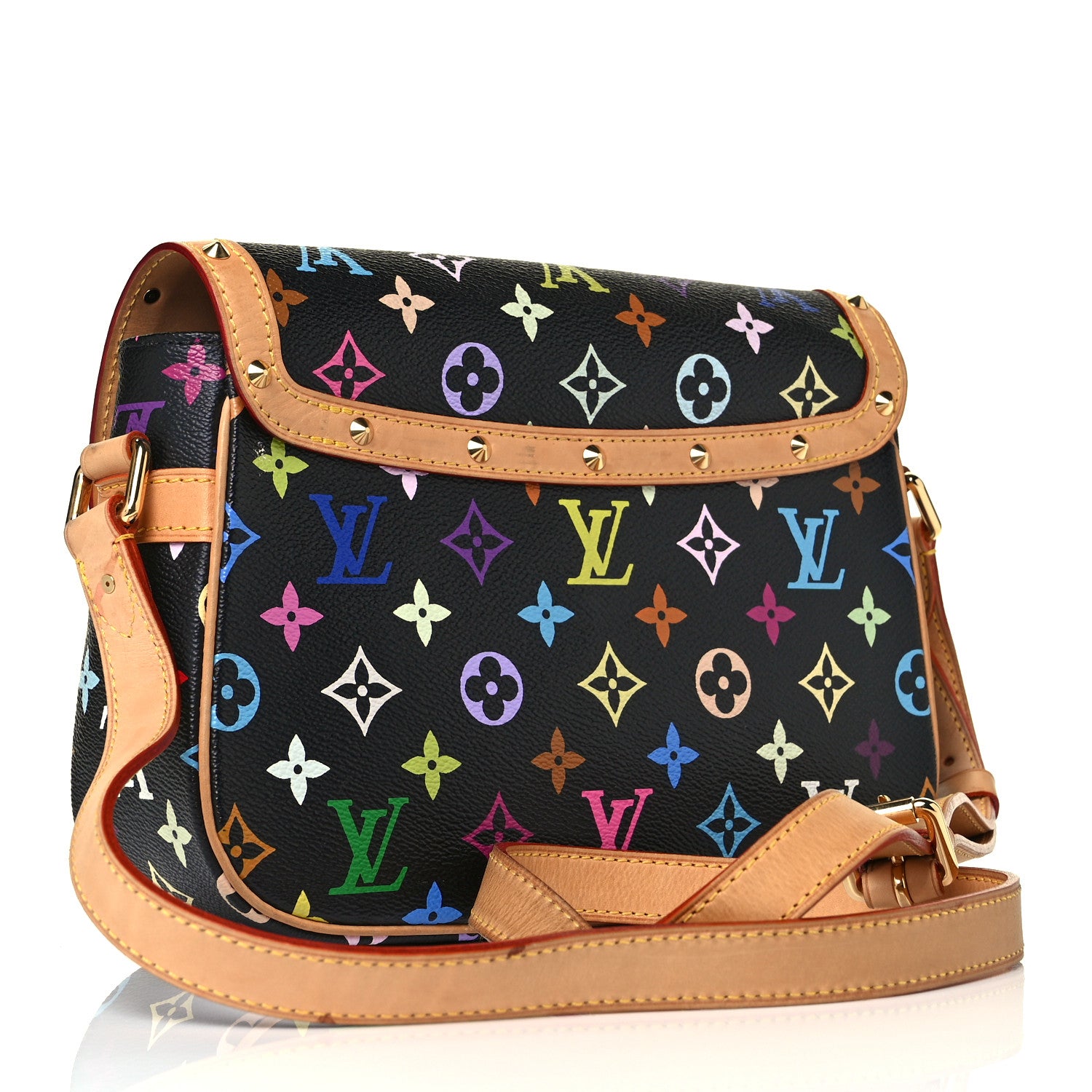 Louis Vuitton Monogram Multicolor Sologne Black 3 of 17