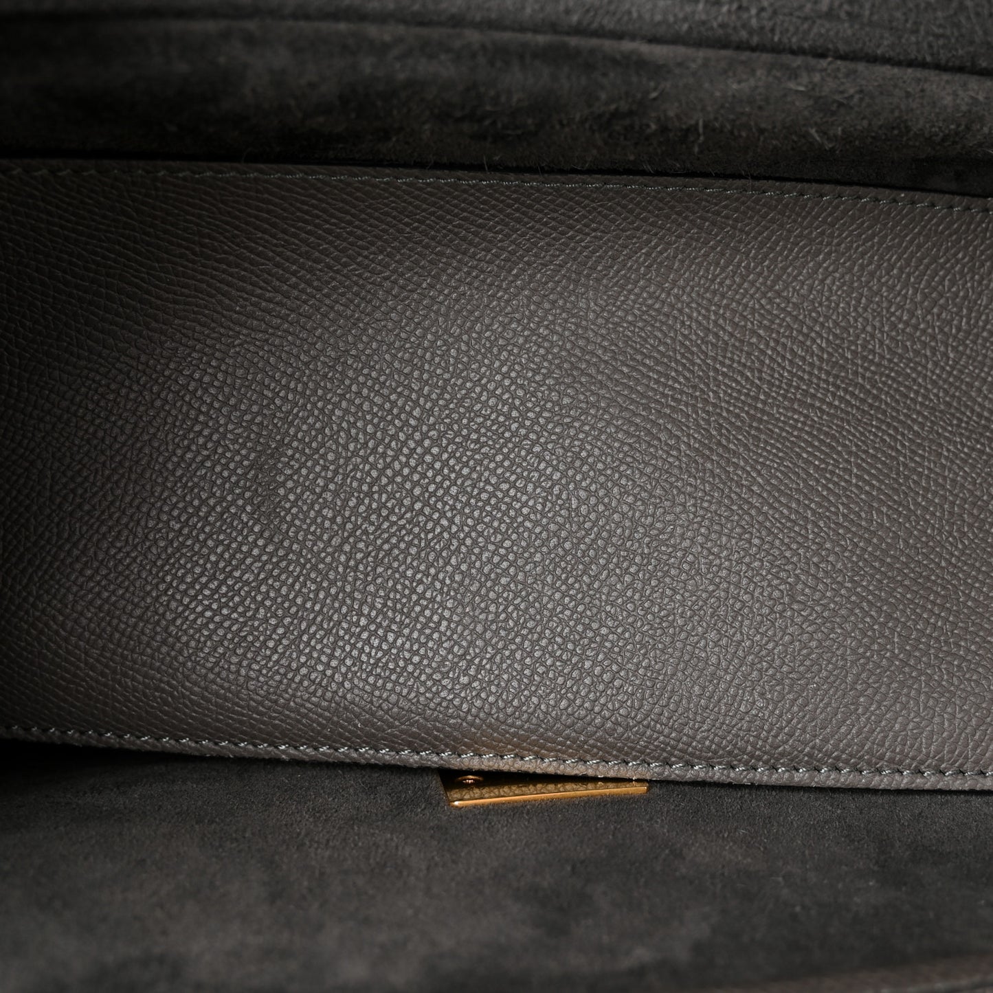 Grained Calfskin Micro Belt Bag Grey
