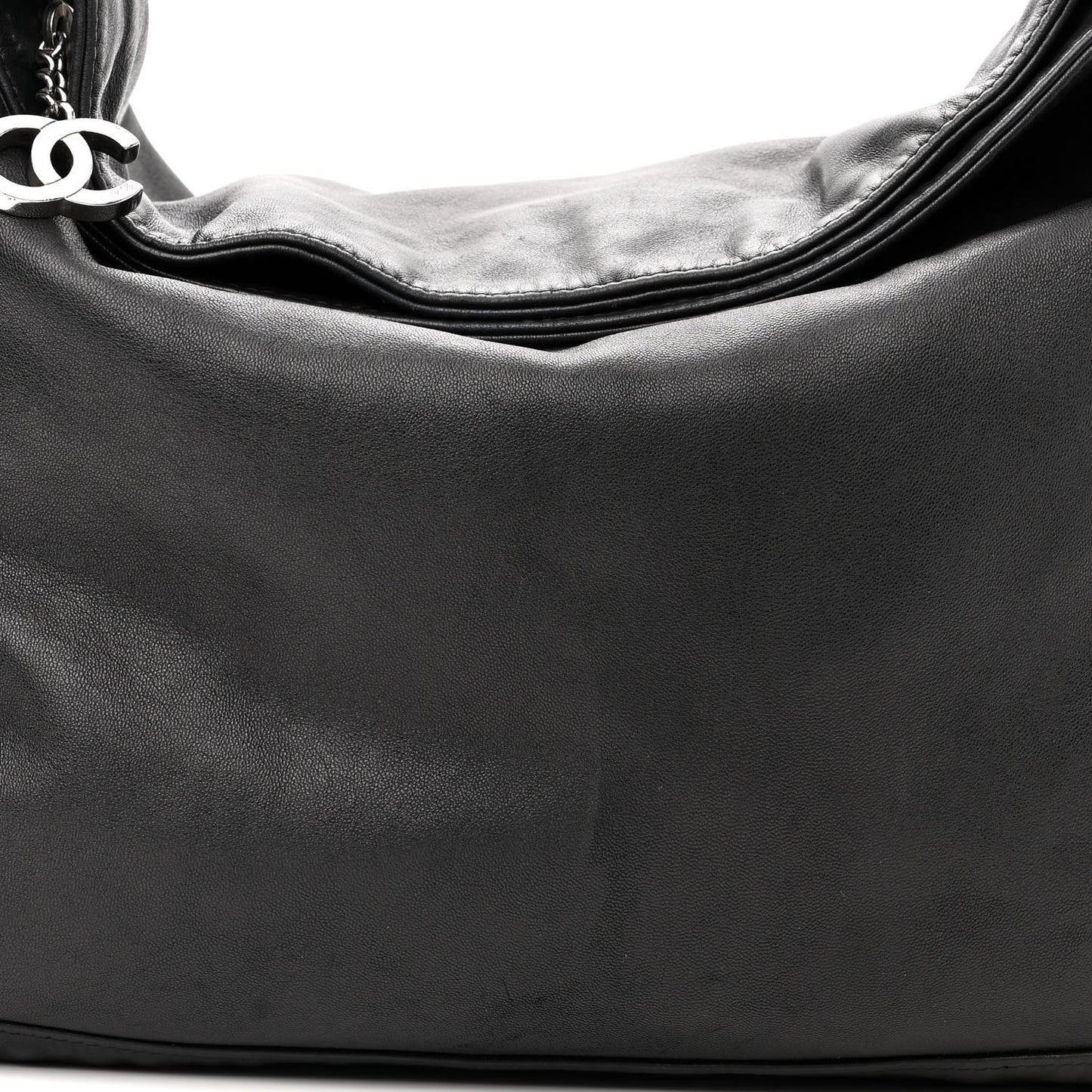 Lambskin Large Ultimate Soft Tote Black
