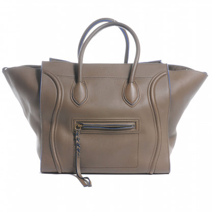 Celine Smooth Calfskin Large Phantom Luggage Khaki Cobalt Trim 1 of 10