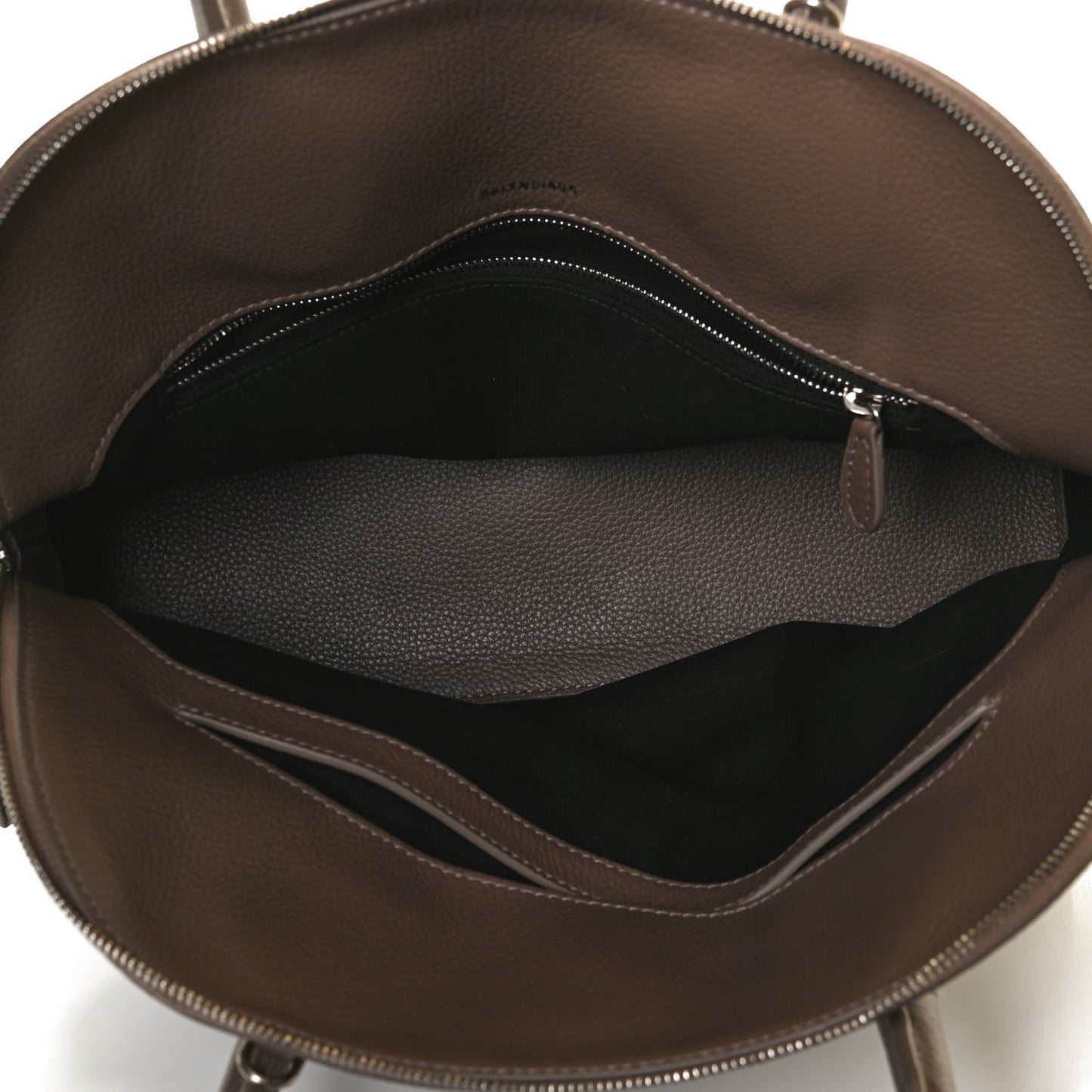 Calfskin Ville Top Handle Bag Mink Grey