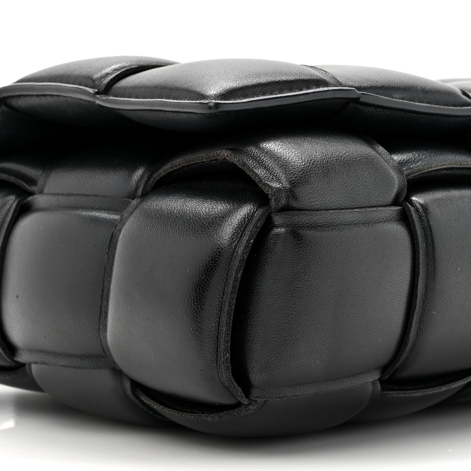 Bottega Veneta Nappa Maxi Intreccio Padded Cassette Crossbody Bag Black 10 of 12