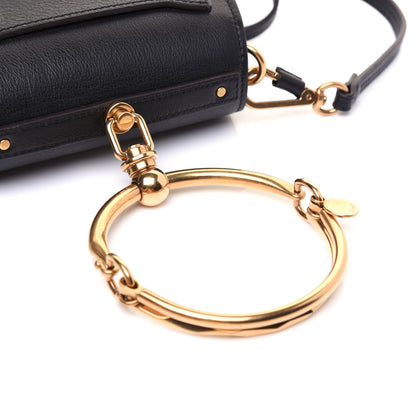Chloe Calfskin Suede Small Nile Bracelet Bag Black 13 of 14