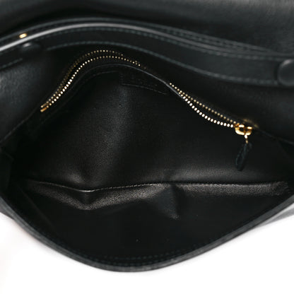 Gucci Roxy Calfskin Blondie Chain Shoulder Flap Bag Black 5 of 10